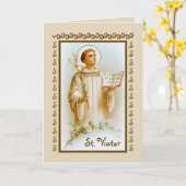 St. Viator der Katechist (BF 02) Leere Karte (Gelbe Blume)