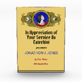 St. Viator of Lyon, der Katechist (LD 001) Fotoblock (Vorderseite)