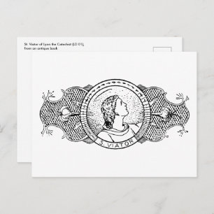 St. Viator of Lyon, der Katechist (LD 001) Postkarte