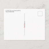 St. Viator of Lyon, der Katechist (LD 001) Postkarte (Rückseite)