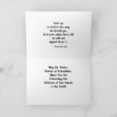 St. Viator of Lyon the Catechist (LD 001) Card Karte (Innenseite)