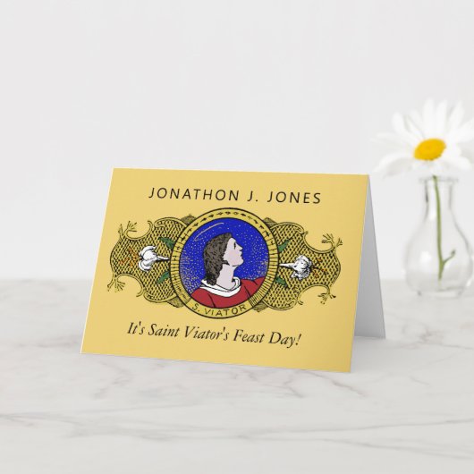 St. Viator of Lyon the Catechist (LD 001) Card Karte (Kleine Pflanze)