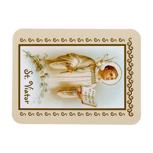 St. Viator von Lyon, der Katechist (BF 02) Magnet (Horizontal)