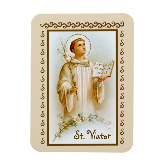 St. Viator von Lyon, der Katechist (BF 02) Magnet (Vertikal)