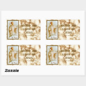 St. Viator von Lyon, der Katechist (BF 02) Rechteckiger Aufkleber (Blatt)