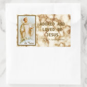 St. Viator von Lyon, der Katechist (BF 02) Rechteckiger Aufkleber (Tasche)