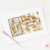 St. Viator von Lyon, der Katechist (BF 02) Rechteckiger Aufkleber (Umschlag)