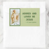 St. Viator von Lyon, der Katechist (BF 02) Rechteckiger Aufkleber (Tasche)