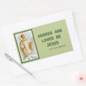 St. Viator von Lyon, der Katechist (BF 02) Rechteckiger Aufkleber (Umschlag)