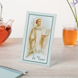 St. Viator von Lyon, der Katechist (BF 02) Sockelschild