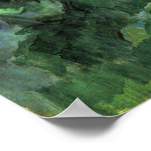 St. Victoire und Schloss Noir von Paul Cezanne Poster (Ecke)