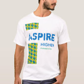 St Vincent ASPIRE HIGHER Christliche Schrift T-Shirt (Vorderseite)