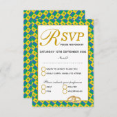 ST VINCENT Christliche Hochzeitungs-RSVP-Antwortka RSVP Karte (Vorne/Hinten)