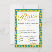 ST VINCENT Christliche Hochzeitungs-RSVP-Antwortka