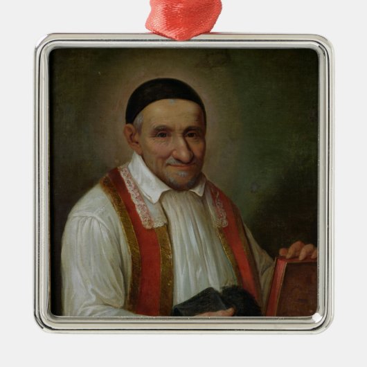 St. Vincent de Paul 1649 Silbernes Ornament (Vorne)
