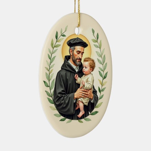 St Vincent de Paul God's Peace and Blessings Keramik Ornament (Rechts)