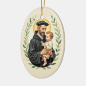 St Vincent de Paul God's Peace and Blessings Keramik Ornament (Links)