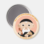 St. Vincent de Paul Magnet (Vorderseite/Rückseite)