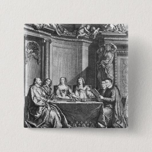 St. Vincent de Paul und Kardinal Jules Mazarin Button (Vorderseite)