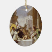 St. Vincent Ferrer darstellend ein Wunder Keramikornament (Rechts)