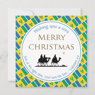 ST VINCENT FLAG Drei Weise Männer Weihnachten
