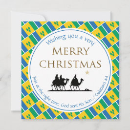 ST VINCENT FLAG Drei Weisen Weihnachten