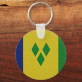 St. Vincent-Flagge Schlüsselanhänger (Vorderseite)