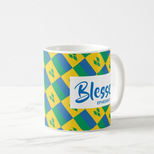 ST VINCENT gesegnete Ephesianer Christliche Schrif Kaffeetasse (VorderseiteRechts)