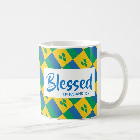 ST VINCENT gesegnete Ephesianer Christliche Schrif Kaffeetasse (Rechts)