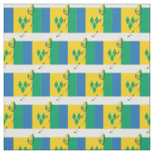 ST VINCENT GRENADINES Flag Map Kontur Stoff (Muster)