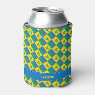 ST VINCENT GRENADINES Flag Personalisiert Dosenkühler