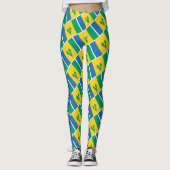 ST VINCENT GRENADINS Benutzerdefiniertes Textfeld Leggings (Vorderseite)