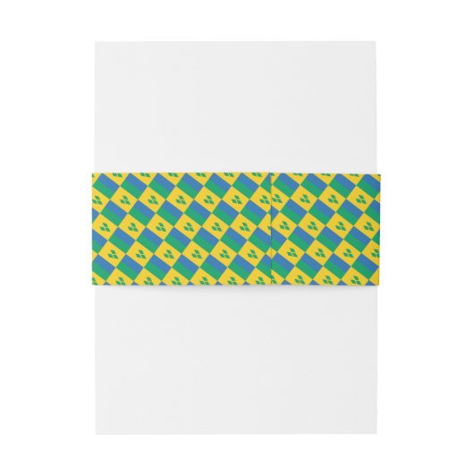 ST VINCENT Monogram Wedding Celebration Einladungsbanderole (Rückseitenbeispiel)