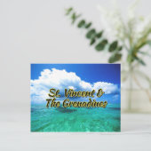 St. Vincent & The Grenadines Sea Sky Postkarte (Stehend Vorderseite)
