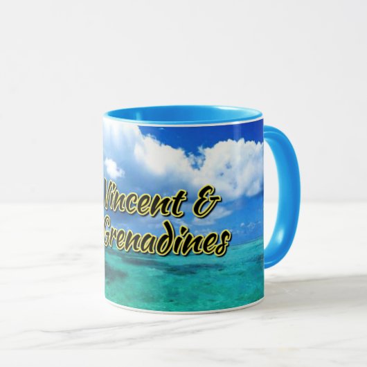 St. Vincent & The Grenadines Sea Sky Tasse (VorderseiteRechts)