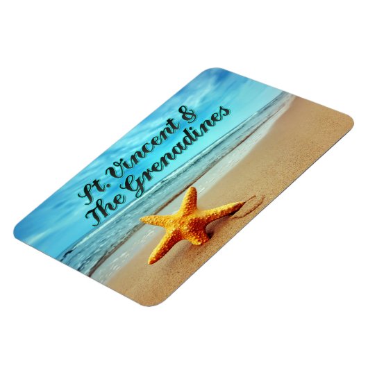 St. Vincent & The Grenadines Seestern Magnet (Linke Seite)