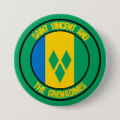 St. Vincent und das Emblem der Grenadinen Button (Vorderseite)
