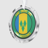 St. Vincent und das Emblem der Grenadinen Ornament (Vorderseite)