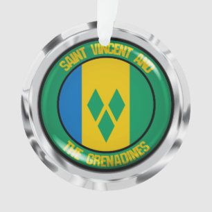 St. Vincent und das Emblem der Grenadinen Ornament