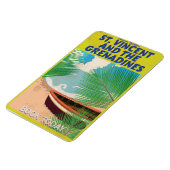 St. Vincent und das Grenadines Reiseplakat Magnet (Linke Seite)