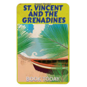 St. Vincent und das Grenadines Reiseplakat Magnet (Vertikal)