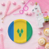 St. Vincent und die Flagge der Grenadinen Pappteller (Party)