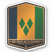 St. Vincent und die Grenadinen Aufkleber (Vorderseite)