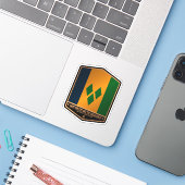 St. Vincent und die Grenadinen Aufkleber (Laptop mit iPhone)