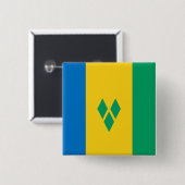 St. Vincent und die Grenadinen Button (Vorne & Hinten)