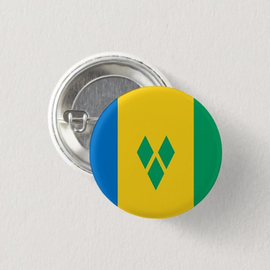 St. Vincent und die Grenadinen Button (Vorne & Hinten)