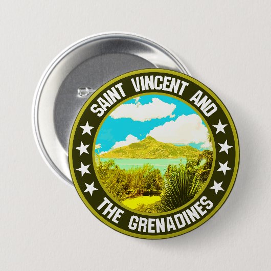 St. Vincent und die Grenadinen Button (Vorne & Hinten)