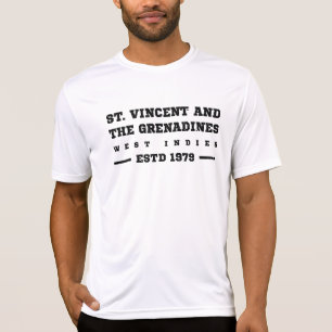 St. Vincent und die Grenadinen ESTD Unabhängigkeit T-Shirt