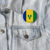 St. Vincent und die Grenadinen Fahne Charme Button (Beispiel)