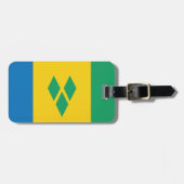 St. Vincent und die Grenadinen-Flag-Gepäckmarke Gepäckanhänger (Vorderseite horizontal)